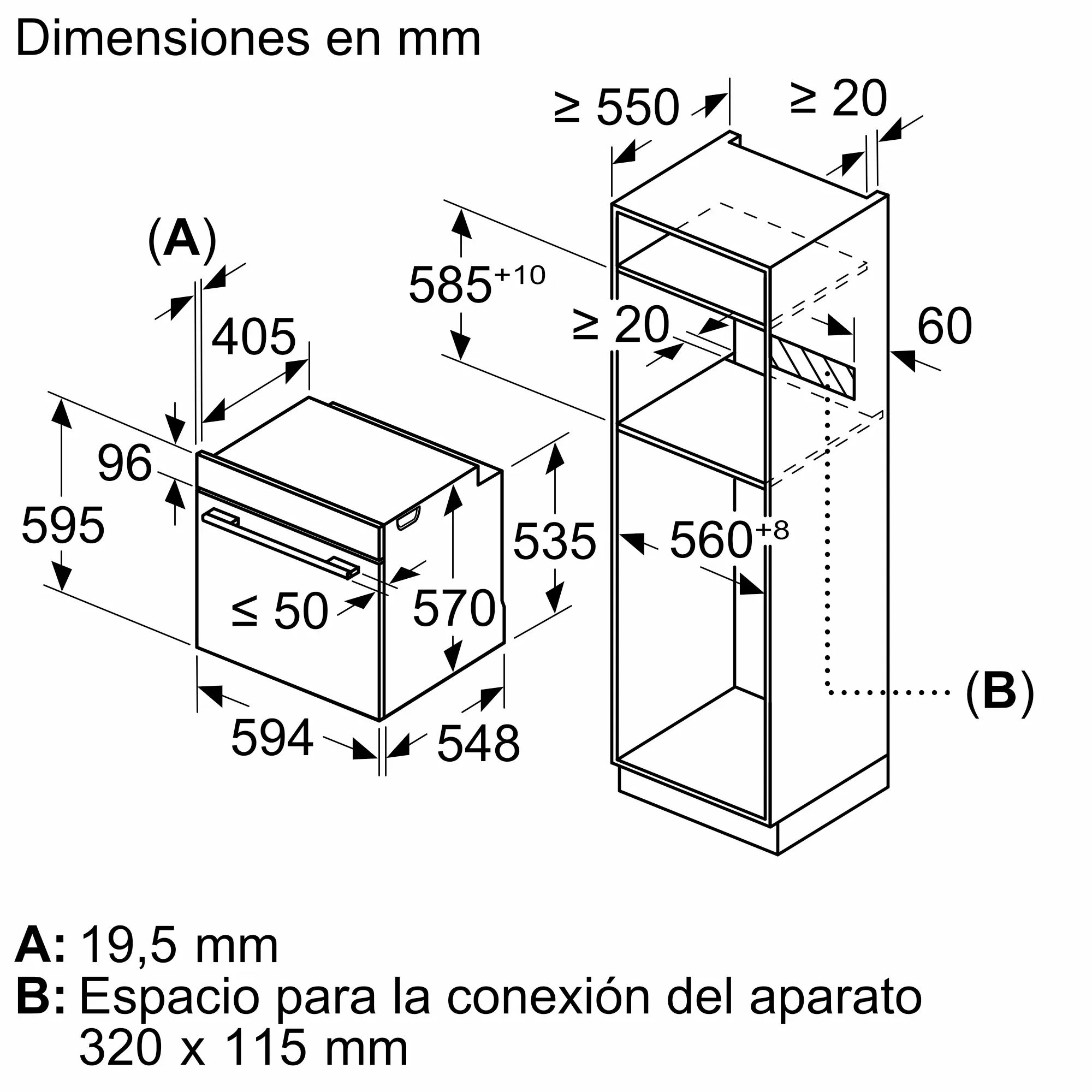 HBG536ES4 Four encastrable Bosch Série 6 AirFry 71L Inox - 8