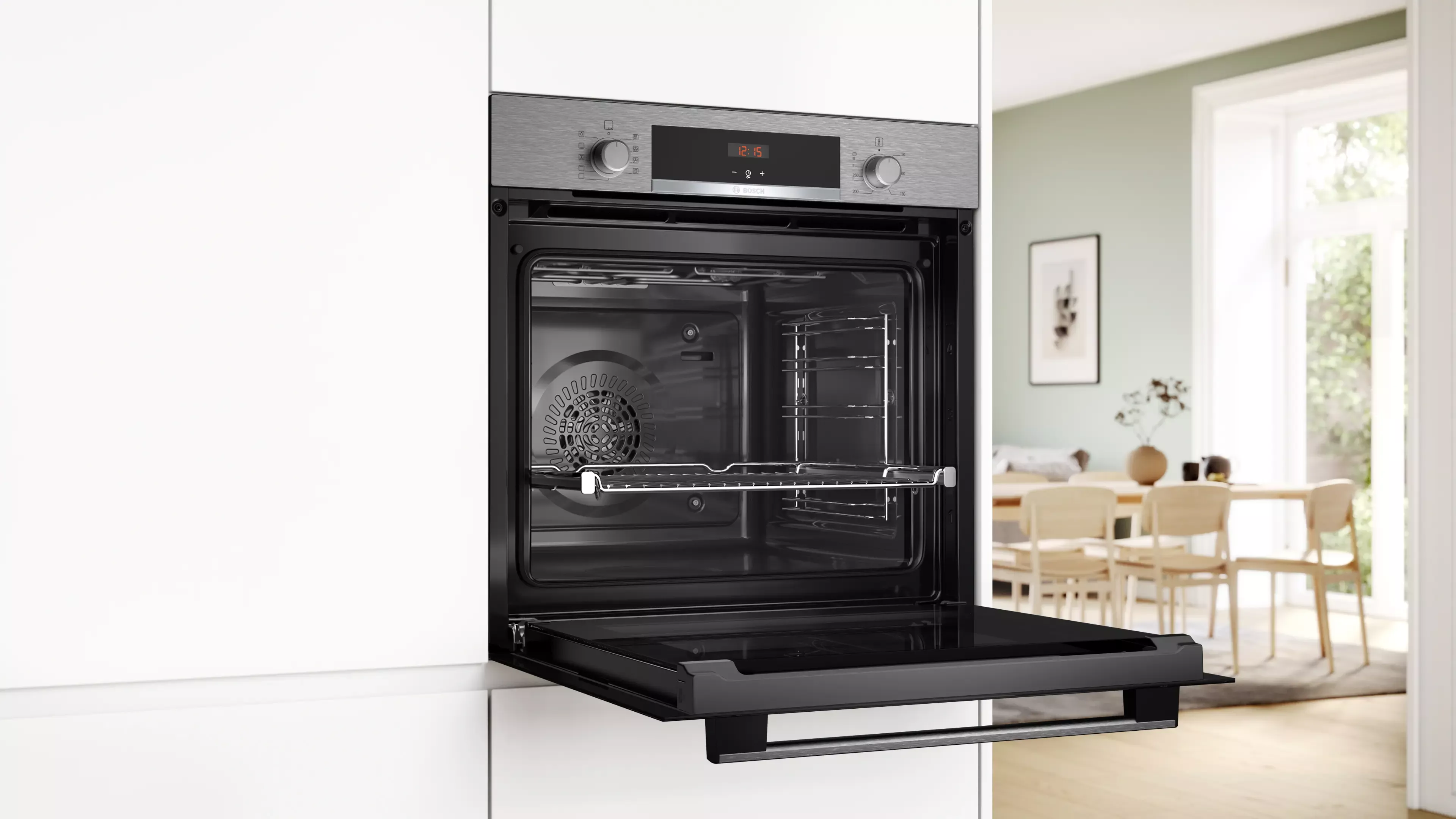 HBA514ES3 Four encastrable Bosch Série 4 Inox 71L Hydrolyse - 3