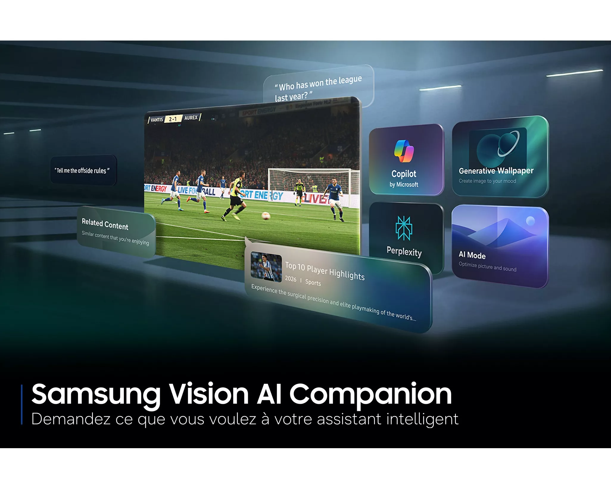 TU85U8075HU TV Samsung Crystal UHD 85” 4K Vision AI Smart TV - 4