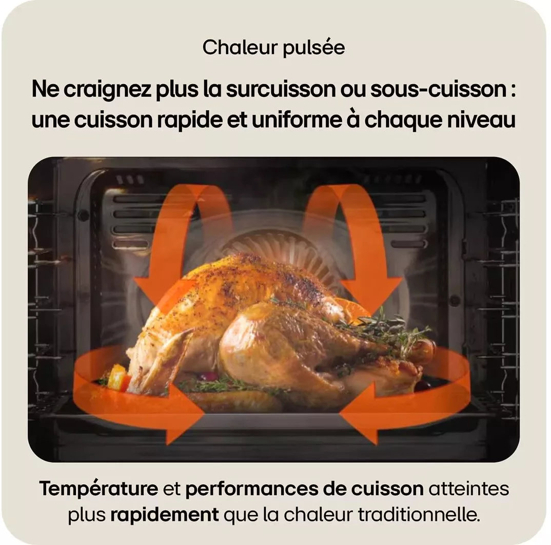WS5D7230S Four encastrable LG Air Fry Pyrolyse 72L Inox - 9