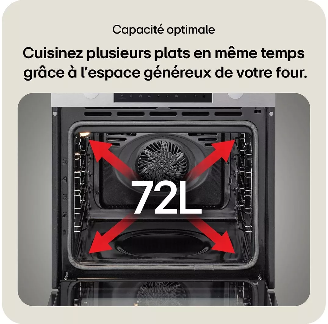 WS5D7230S Four encastrable LG Air Fry Pyrolyse 72L Inox - 8