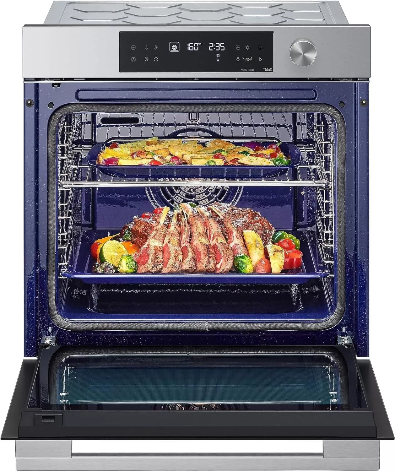 WSED7612S Four Encastrable LG TocToc Pyrolyse 76L WiFi Inox - 4