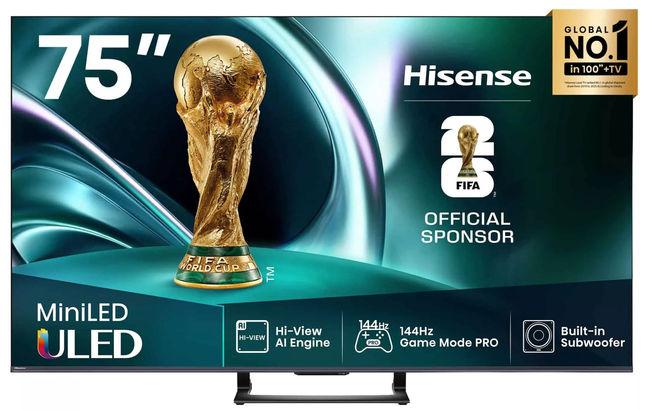 75U7Q Téléviseur Hisense 75 MiniLED ULED 4K Smart 144Hz - 0