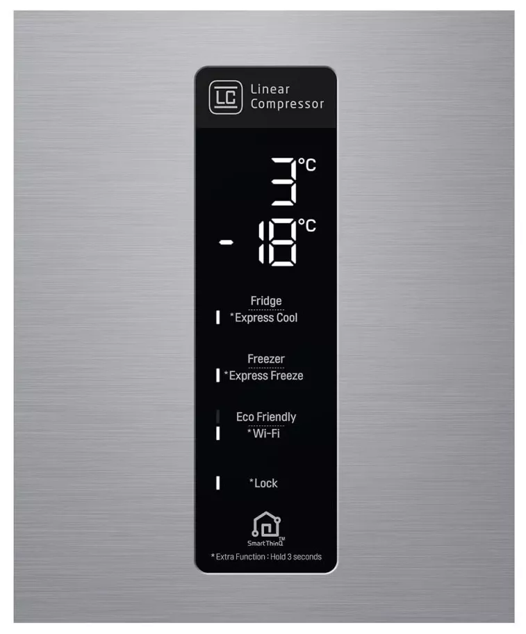 GC-E46PLLM Réfrigérateur Combiné LG 70 cm 450 L No Frost Inox - 5