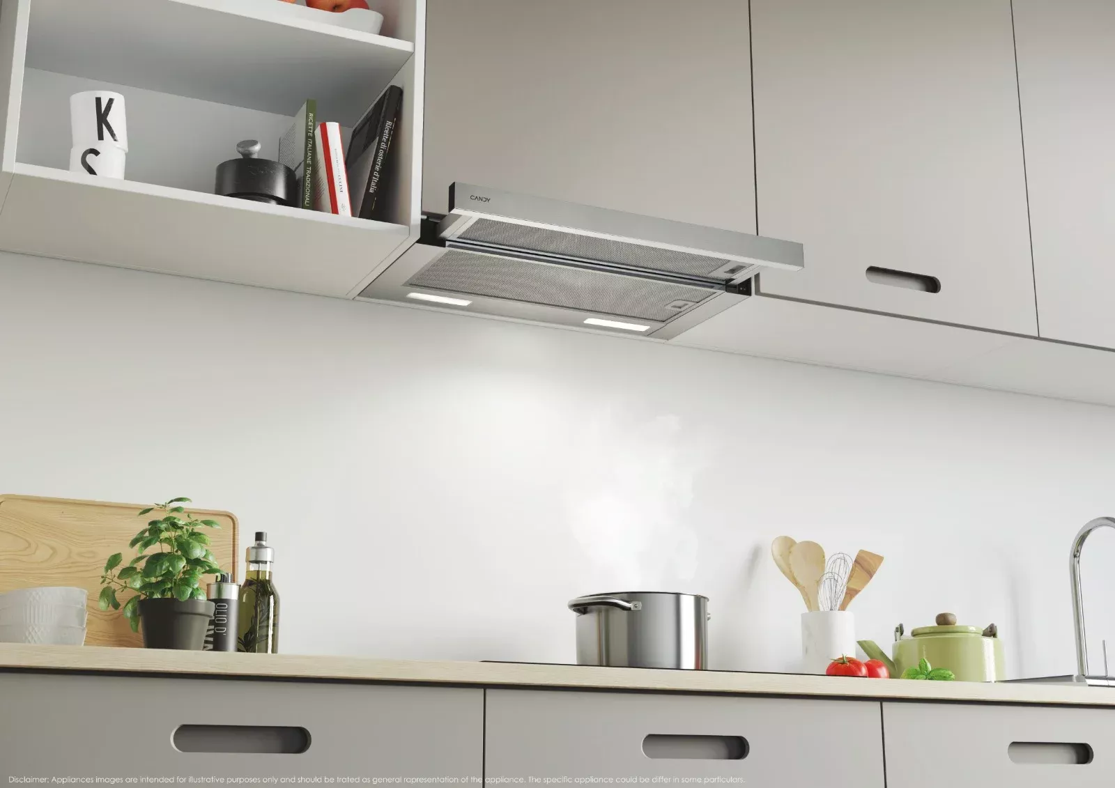CBT9RIX Hotte télescopique Candy 90 cm Inox - 5