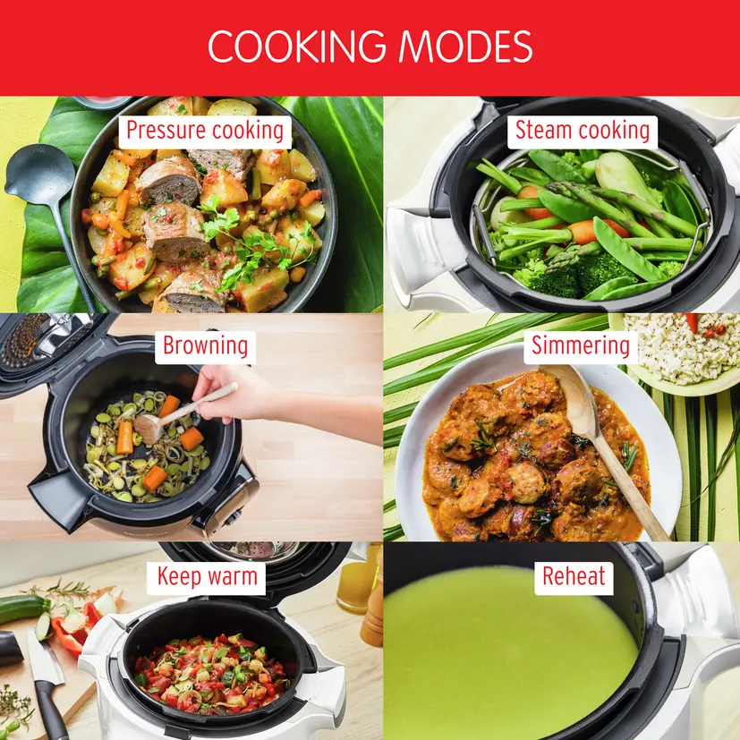 CE867810 Multicuiseur Moulinex Cookeo+ 6 L WiFi 1600W Noir - 5