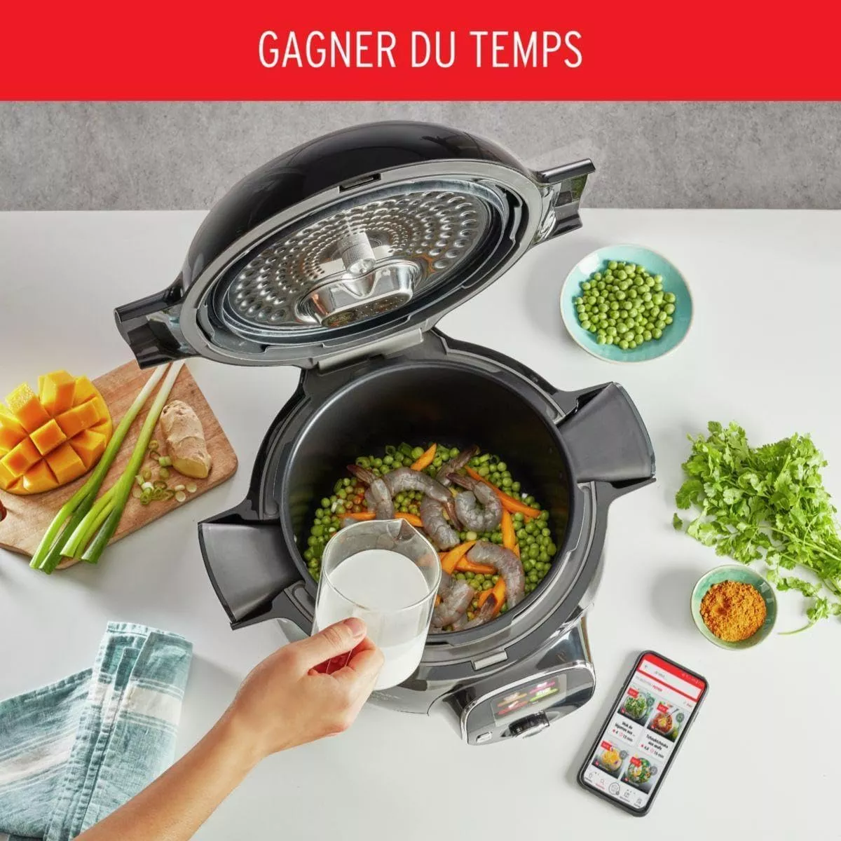 CE867810 Multicuiseur Moulinex Cookeo+ 6 L WiFi 1600W Noir - 2