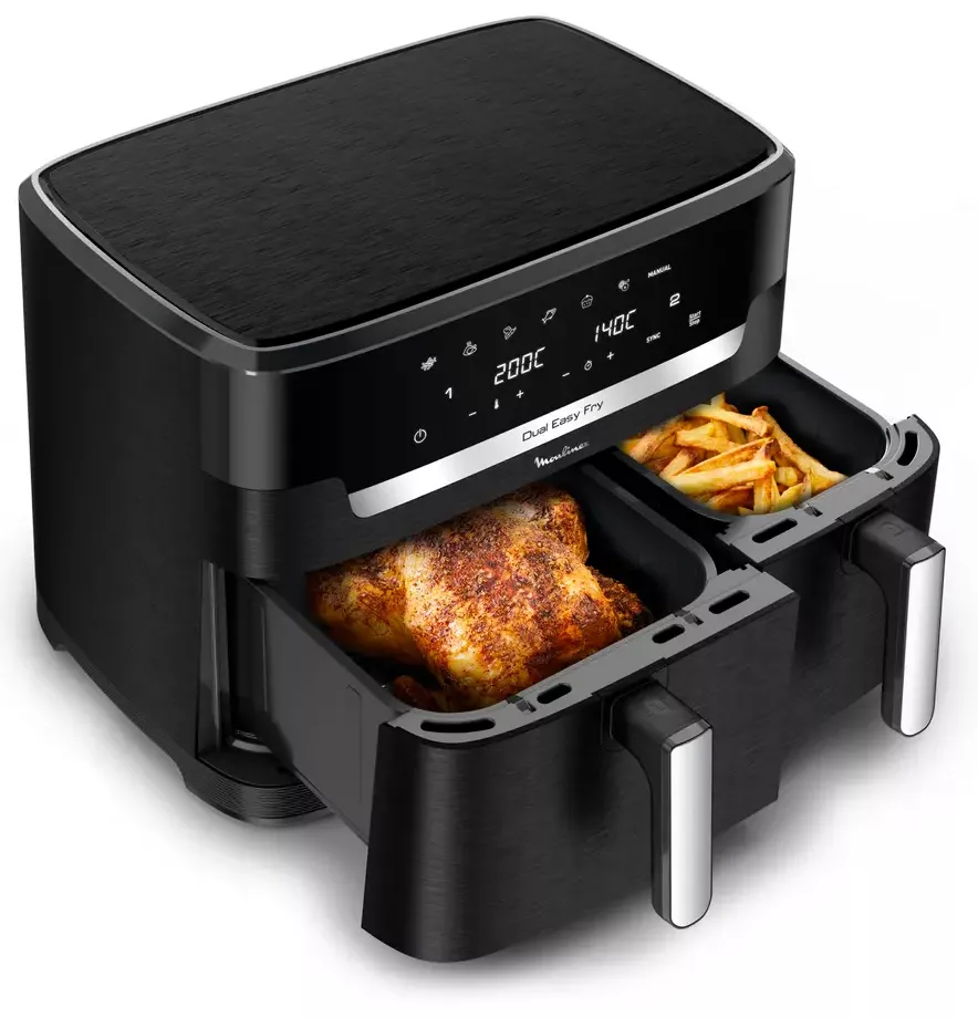 EZ942HF0 friteuse Air Fryer MOULINEX Easy Fry Dual XXL 11L - 0