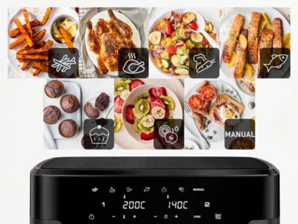 EZ942HF0 friteuse Air Fryer MOULINEX Easy Fry Dual XXL 11L - 2