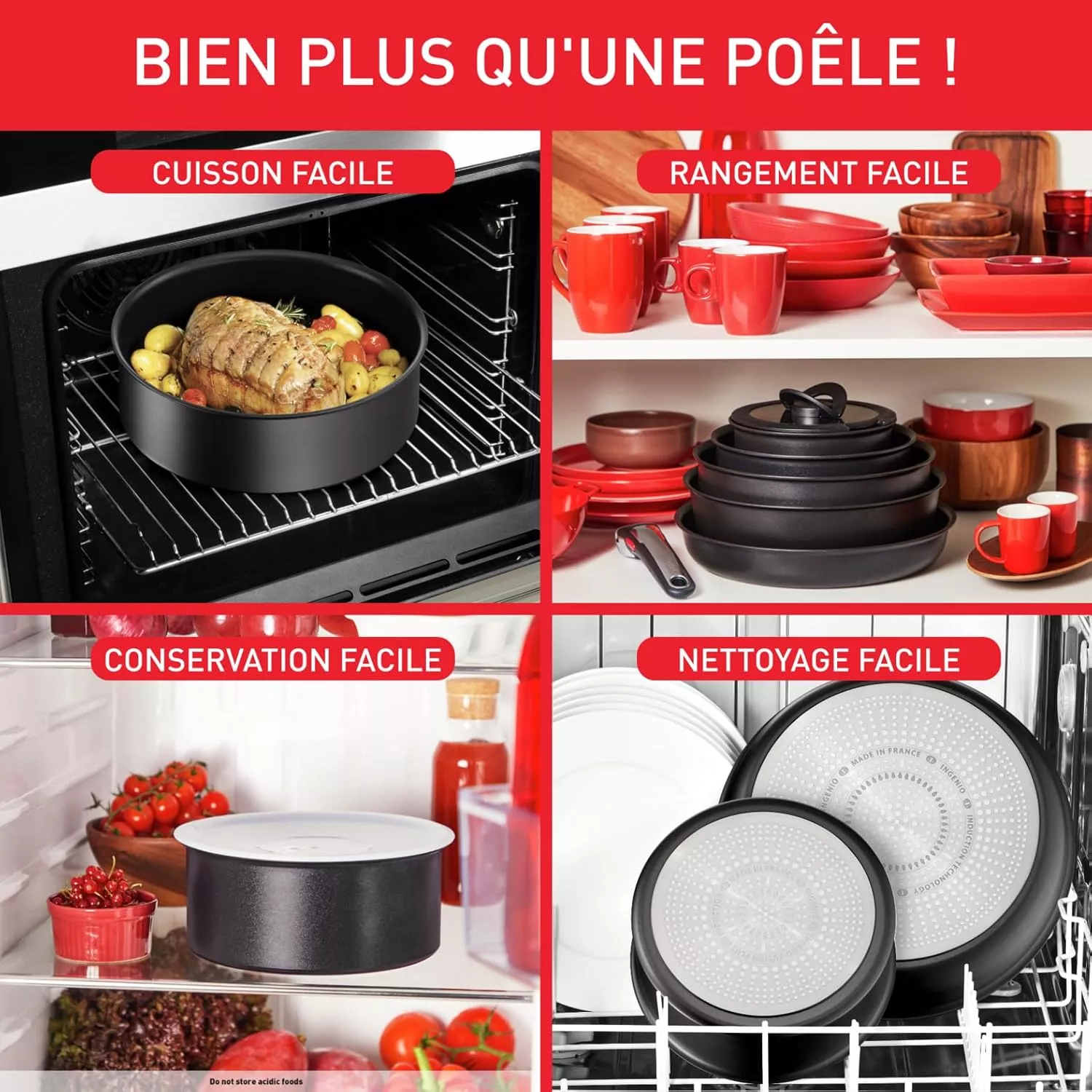 L1599902 Batterie de cuisine TEFAL Ingenio Easy On 10 pièce - 6