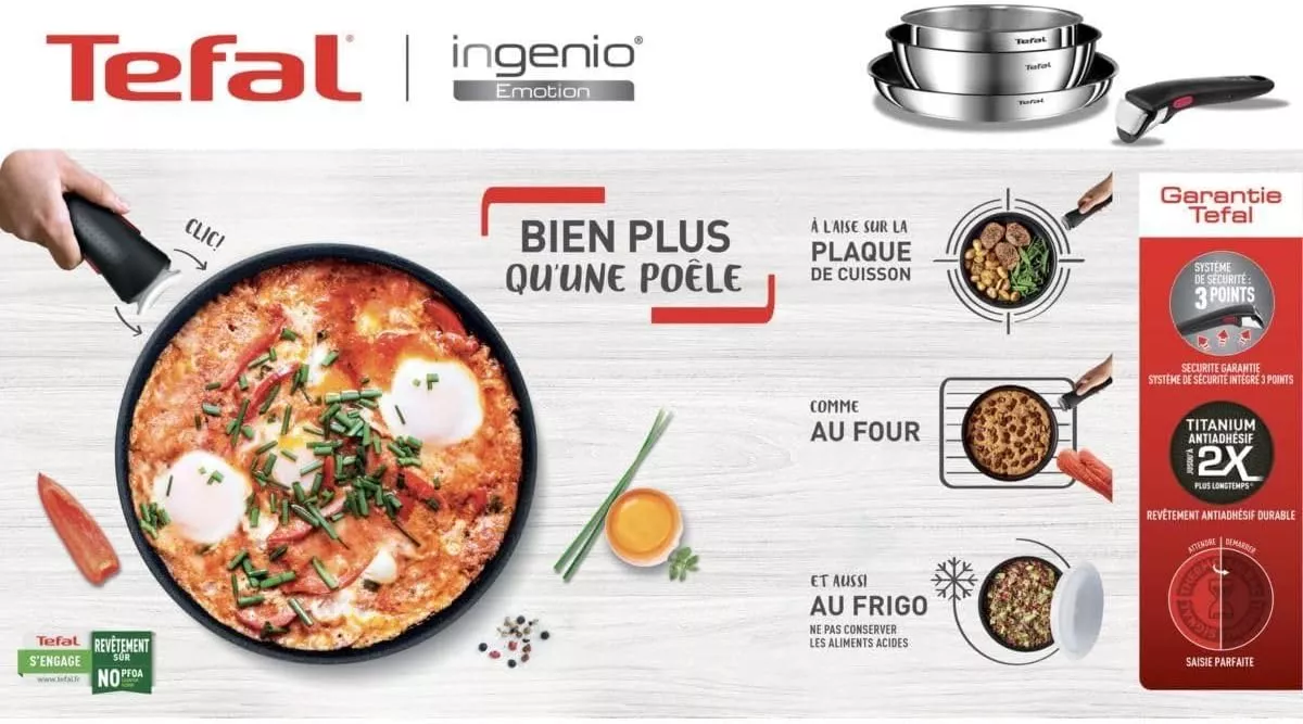 L897S104 Batterie de cuisine TEFAL Ingenio Emotion 10 pièce - 11
