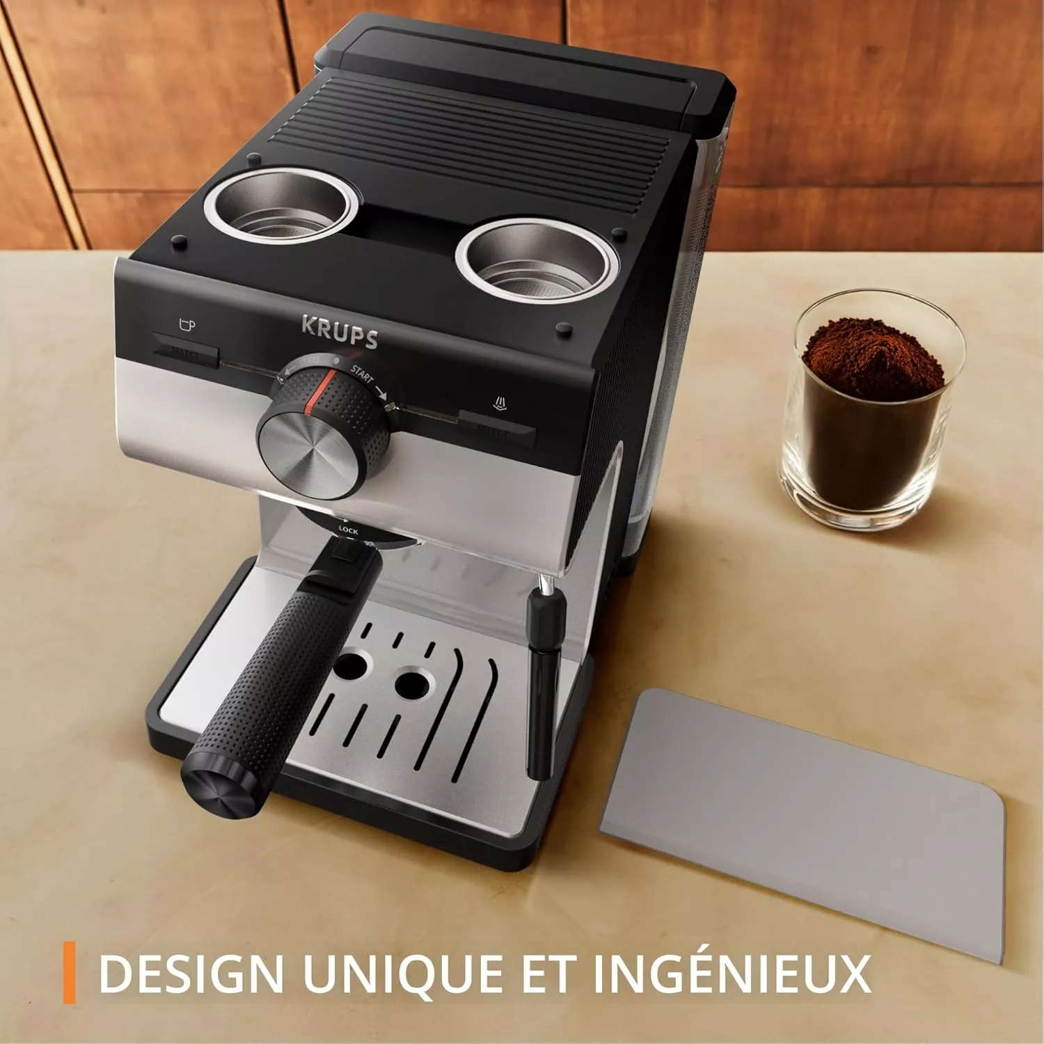 XP381B10 Machine Expresso Manuelle Krups Authentic Gris - 6