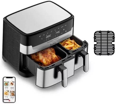 EZ905D20 Air Fryer MOULINEX Dual Easy Fry & Grill 8.3L Inox - 3