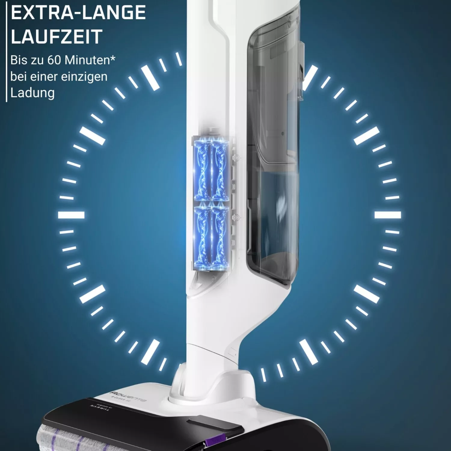 GZ7540WO Aspirateur Laveur Balai Rowenta X-Clean 10 Blanc - 15