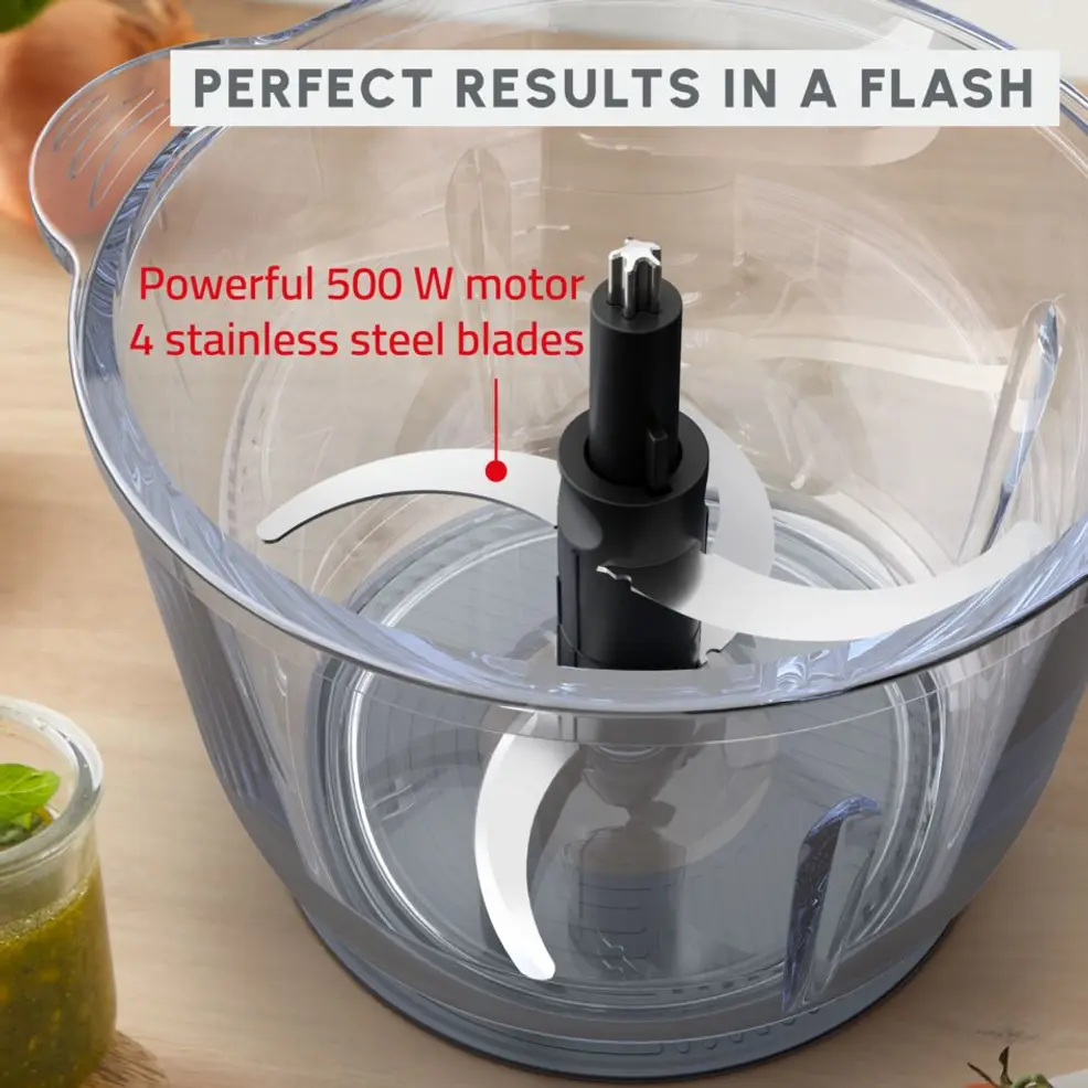 DJ603110 Hachoir Moulinex Choppeo Bol Verre 1 L 500W Vert - 5