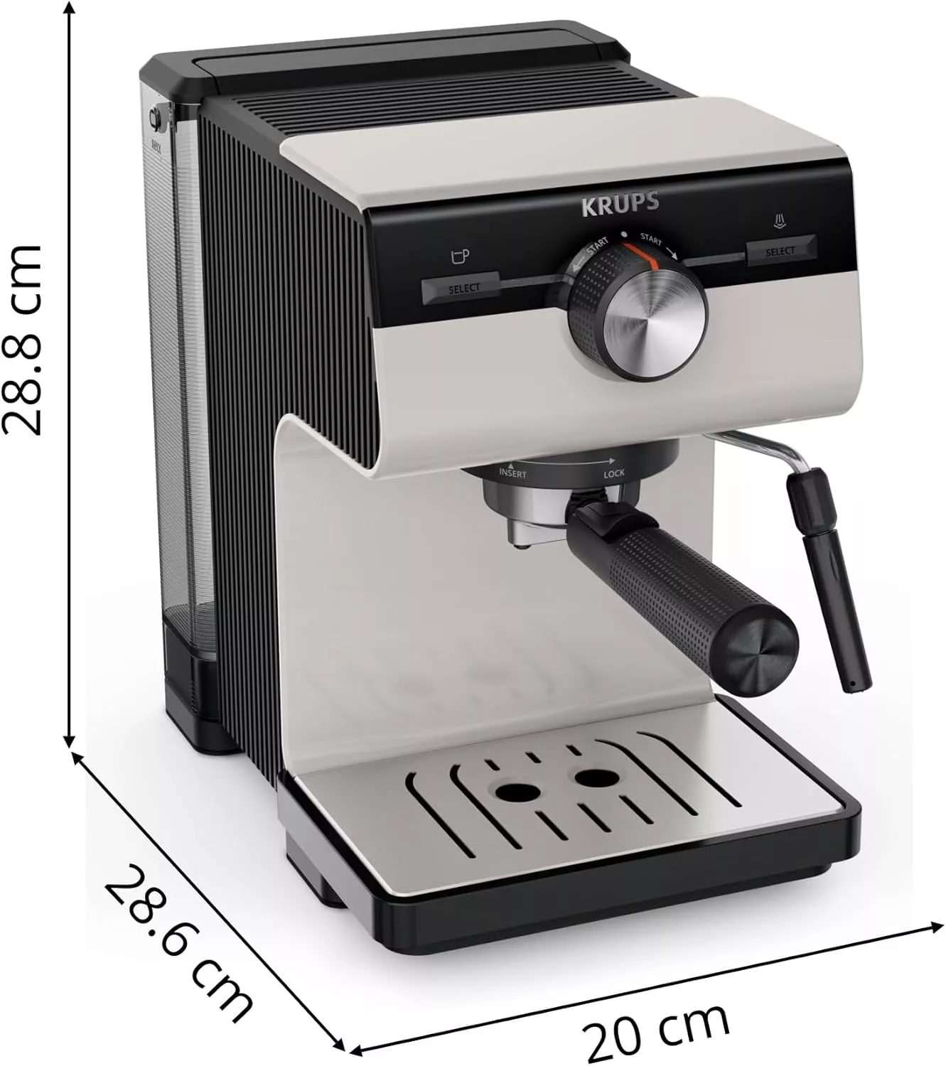 XP381B10 Machine Expresso Manuelle Krups Authentic Gris - 7