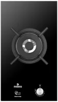 Plaque Domino MODENA 30 cm 1 Feu Wok Verre Noir