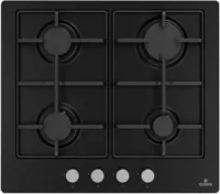 Plaque de cuisson MODENA 60 cm Noir 4 Feux Gaz