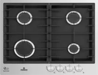 Plaque de cuisson MODENA 60 cm Inox 4 Feux Gaz