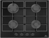 Plaque de cuisson MODENA 60 cm Gaz 4F Verre Noir