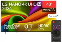 téléviseur LG 43'' NANO 4K UHD Smart AI NEW 2026