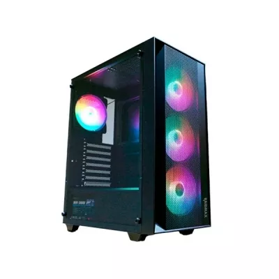 2112_BOITI BOITIER RAIDMAX V100TBS BLACK 4 FAN SRGB - 0