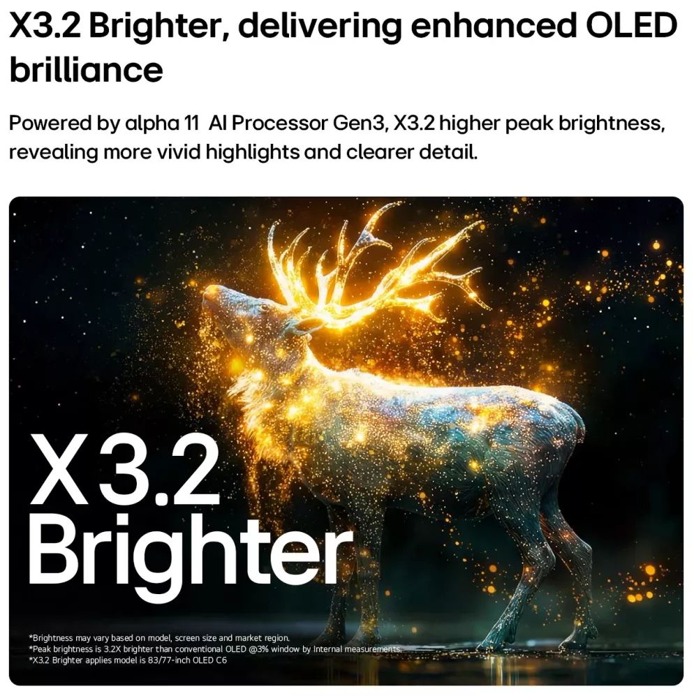 OLED77C66LA Téléviseur LG OLED evo AI C6 77 4K Smart TV 165Hz - 2