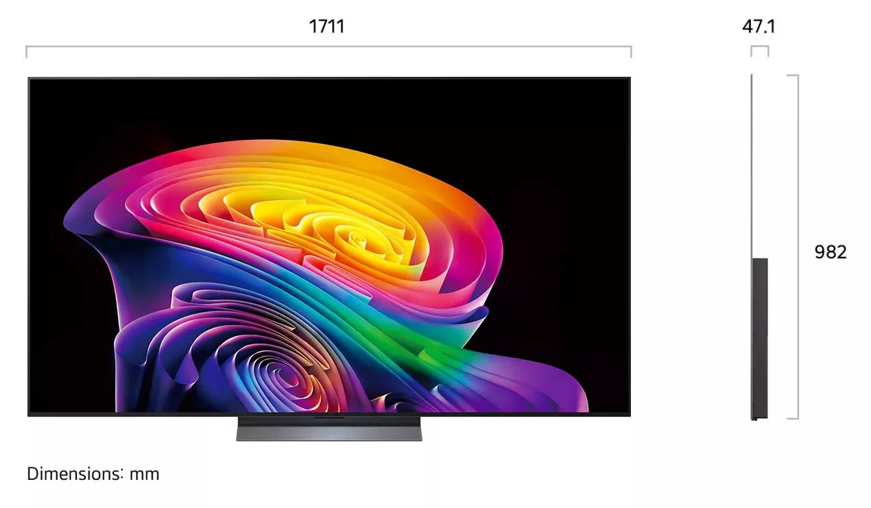 OLED77C66LA Téléviseur LG OLED evo AI C6 77 4K Smart TV 165Hz - 10