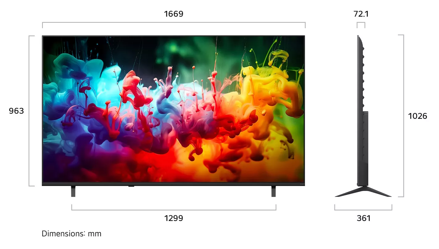 75QNED85B6T téléviseur LG 75 QNED Mini LED 4K Smart TV 2026 - 12