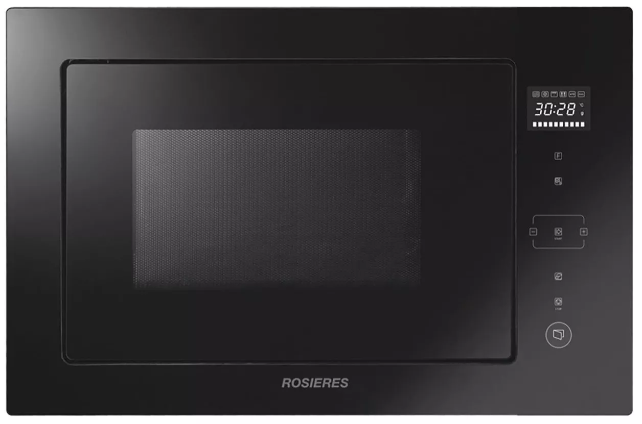 RMGS28PN Micro-ondes Enc Rosières 28L Grill 900W Verre Noir - 0