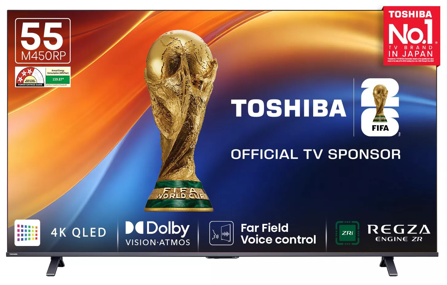 55M450RP Téléviseur Toshiba 55″ QLED 4K Smart TV Vidaa OS - 0