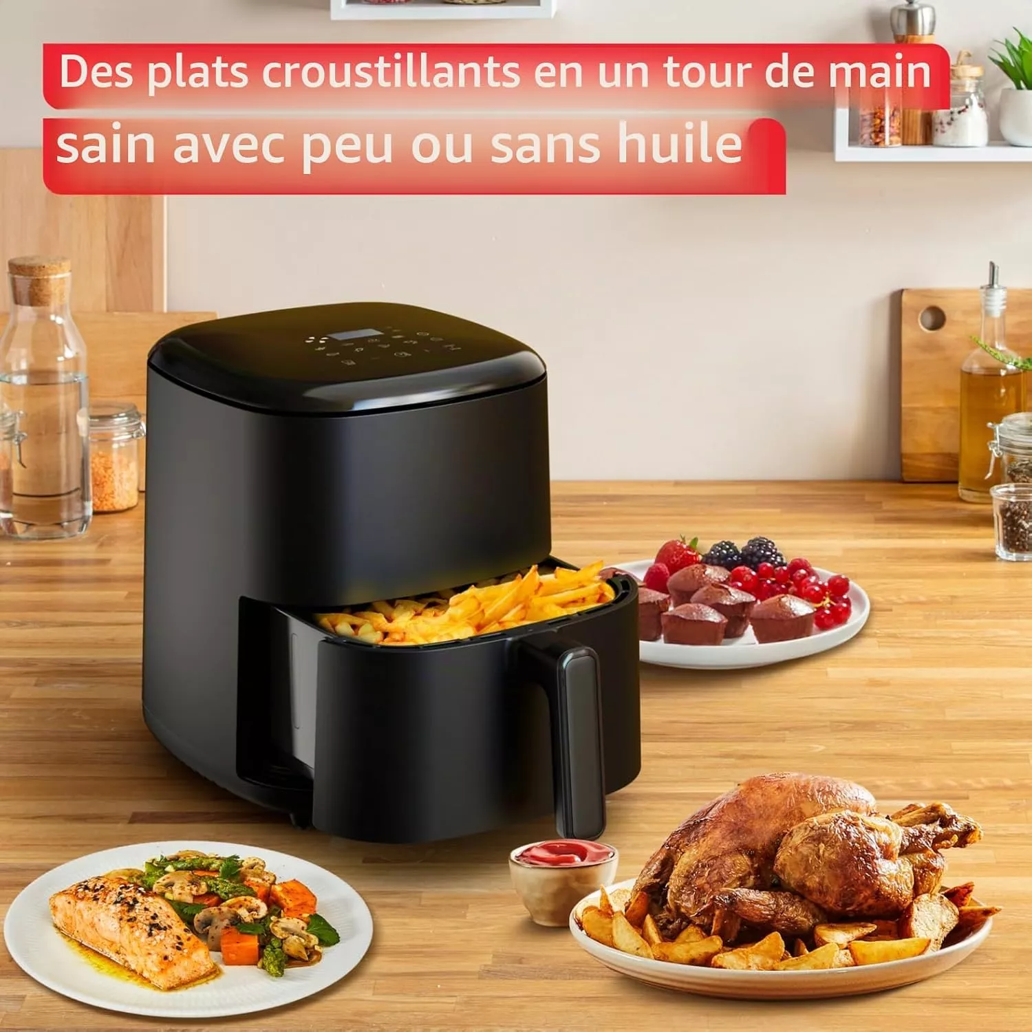 EY245810 Air Fryer Tefal Easy Fry Max 5 L 1500 W Noir - 5
