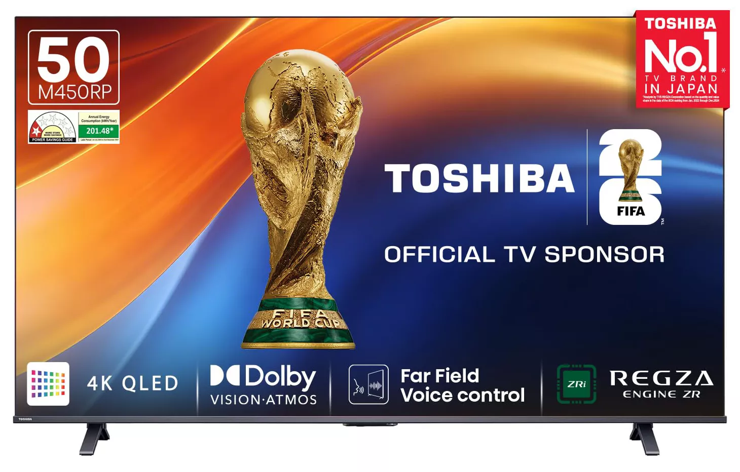 50M450RP Téléviseur Toshiba 50″ QLED 4K Smart TV Vidaa OS - 0