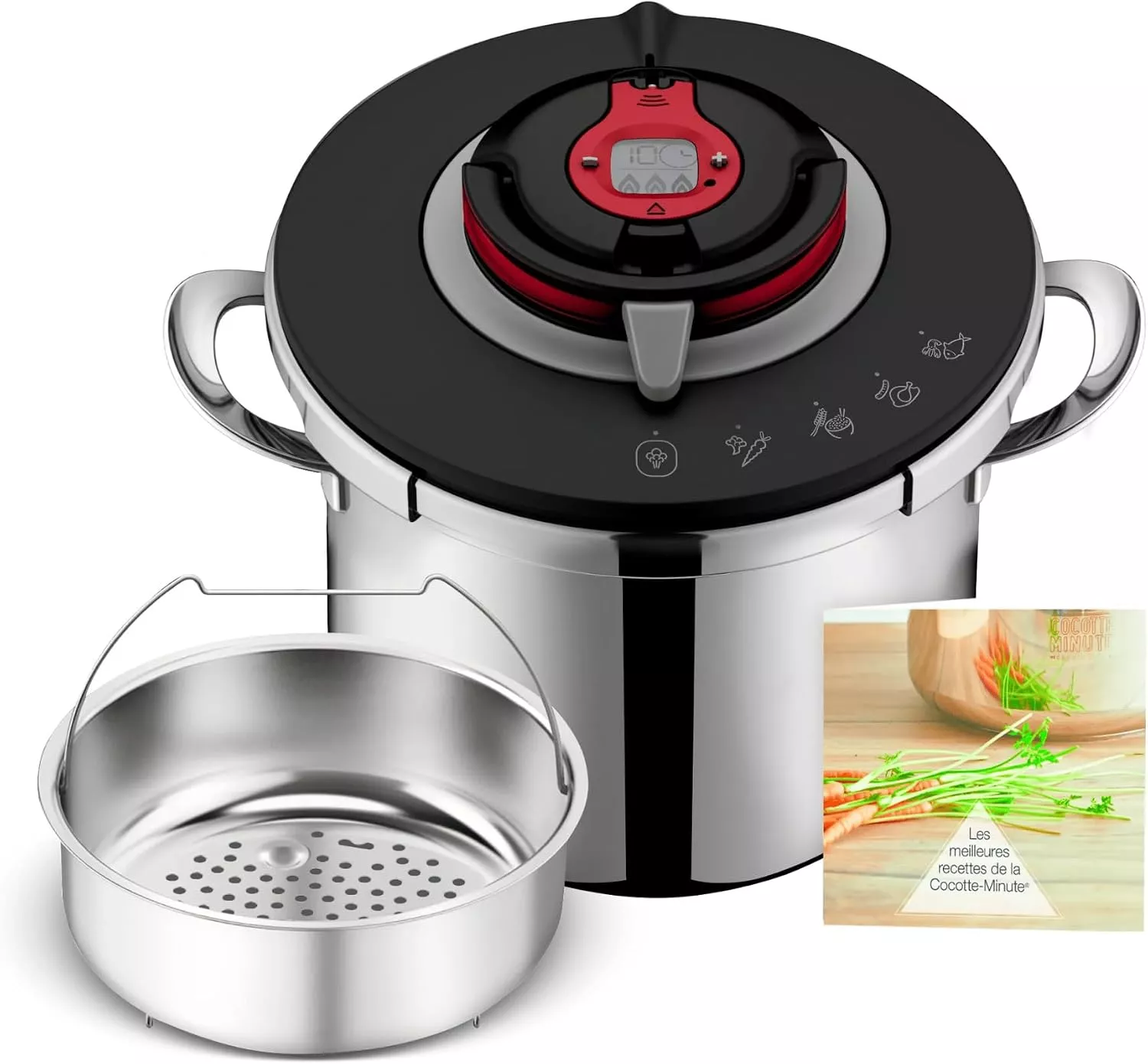 P4571400 Autocuiseur SEB Clipso Chef Expert 8 L Inox - 0