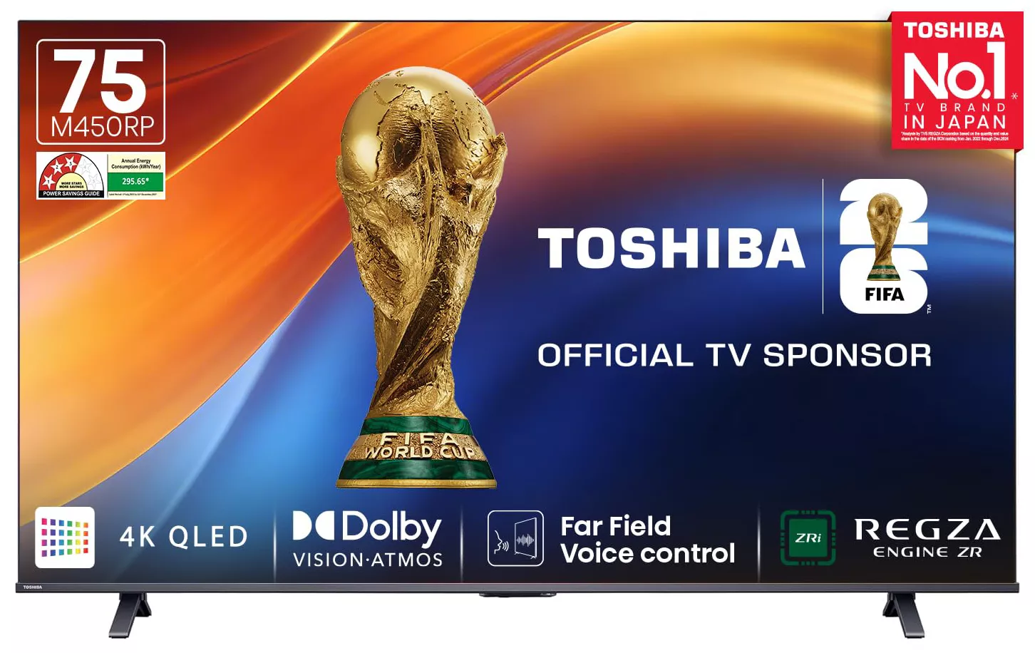 75M450RP Téléviseur Toshiba 75″ QLED 4K Smart TV Vidaa OS - 0