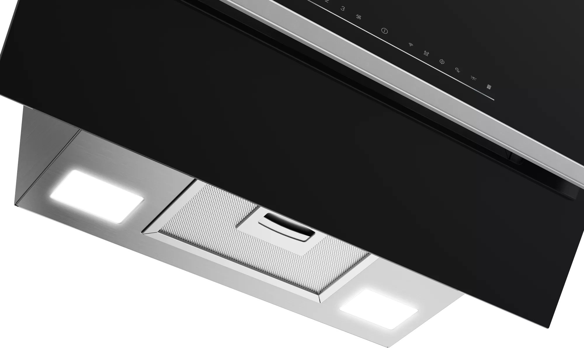 WOA6044FBG Hotte Whirlpool 60cm Décorative Inclinée WiFi Noir - 3