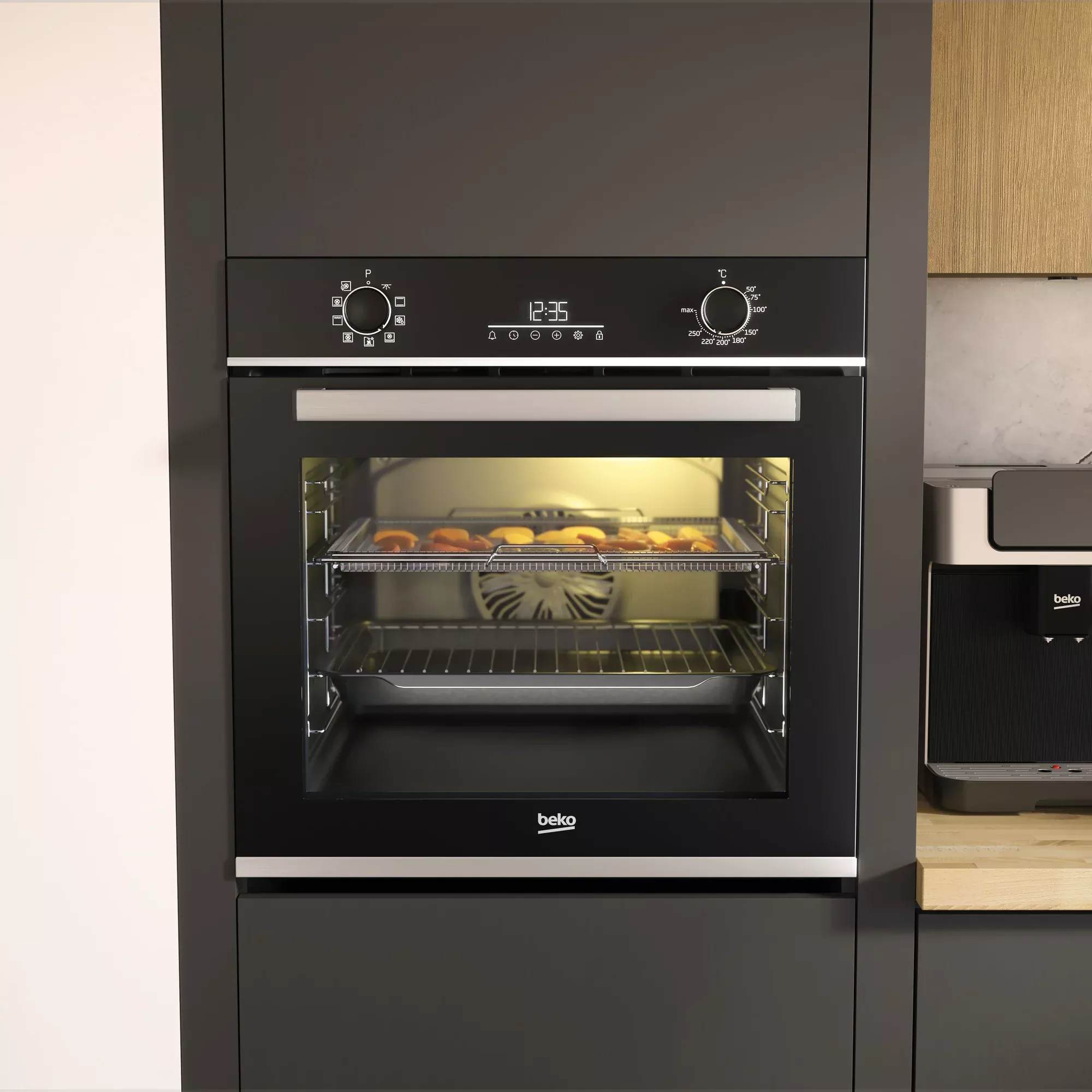 BBIMAI13300XS Four encastrable BEKO Elec 72L Multifonction Inox - 6