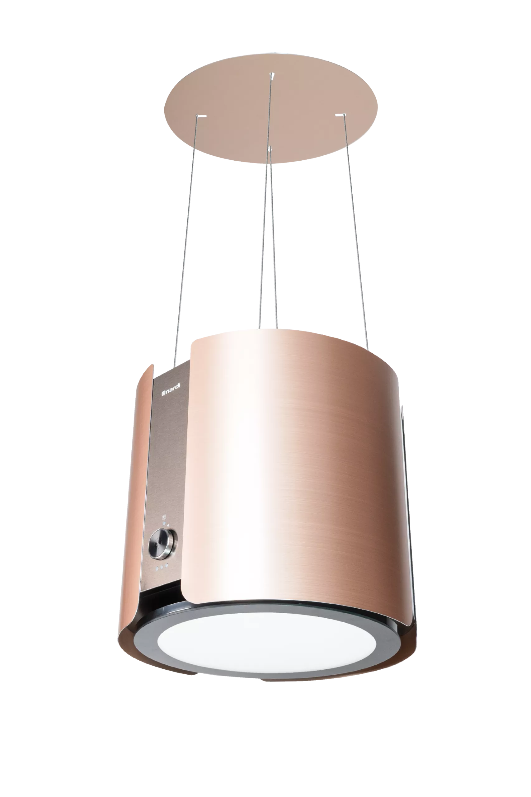 NHM-440AD Hotte îlot NARDI 45 cm Ronde Aluminium Doré - 1